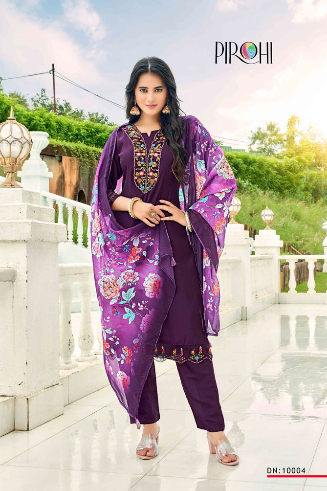 Mastani By Pirohi Viscose Silk Readymade Suits Catalog